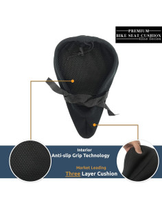 Cojín de Asiento de Bicicleta Temple Tape Elite 28.5x18.5cm Gel 2