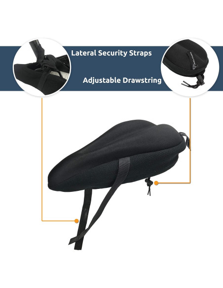 Cojín de Asiento de Bicicleta Temple Tape Elite 28.5x18.5cm Gel