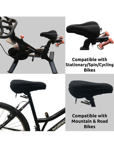 Cojín de Asiento de Bicicleta Temple Tape Elite 28.5x18.5cm Gel