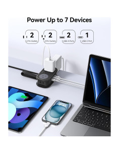 Regleta de Viaje ORICO AP3 20W 4 Salidas AC 3 USB Negro 2