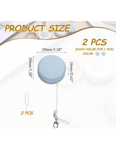 Juego de Limpiadores de Pantalla MECCANIXITY 2 Pcs Azul Rosa 2