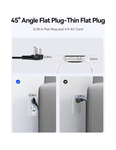 Regleta de Viaje ORICO AP3 20W 4 Salidas AC 3 USB Negro