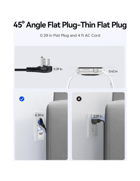 Regleta de Viaje ORICO AP3 20W 4 Salidas AC 3 USB Negro