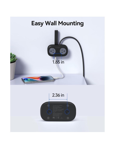 Regleta de Viaje ORICO AP3 20W 4 Salidas AC 3 USB Negro