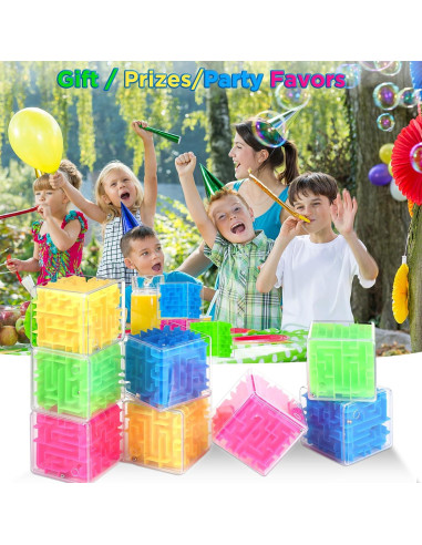 Cubos de Laberinto 3D Syhood - 4 Piezas Portátiles para Jugar