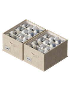 Organizador de Zapatos FHSQX 2 Paquetes Beige 42x32x24 cm