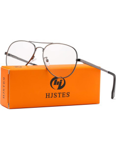 Gafas de Aviador HJSTES Lentes Transparentes Anti Luz Azul 2