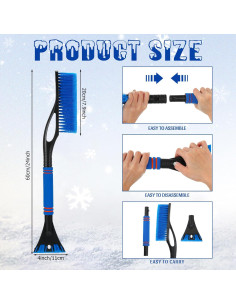 20 Raspadores de Hielo y Cepillos de Nieve Uiifan 60 cm 2