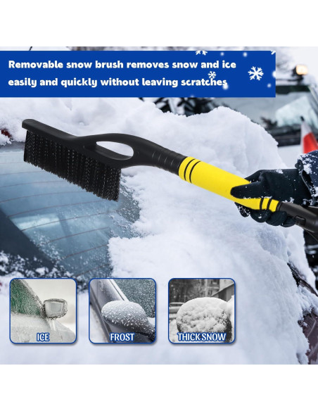 20 Raspadores de Hielo y Cepillos de Nieve Uiifan 60 cm