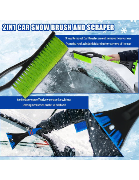 20 Raspadores de Hielo y Cepillos de Nieve Uiifan 60 cm