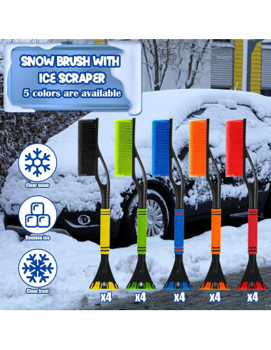 20 Raspadores de Hielo y Cepillos de Nieve Uiifan 60 cm