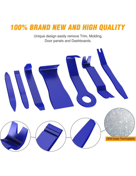 Set 8PCS Herramienta de Eliminación de Rayones GOOACC GRC-90 Azul