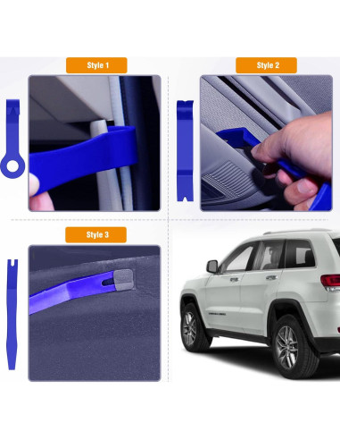 Set 8PCS Herramienta de Eliminación de Rayones GOOACC GRC-90 Azul