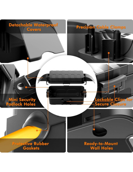 Caja Eléctrica Exterior Restmo IP55 con Cubiertas Desmontables