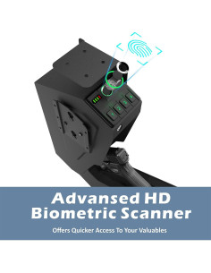 Caja Fuerte Biométrica Z ZLJUAN Montada 39.4x19cm 2