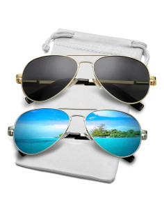 Gafas de sol AIEYEZO aviador polarizadas UV400 unisex