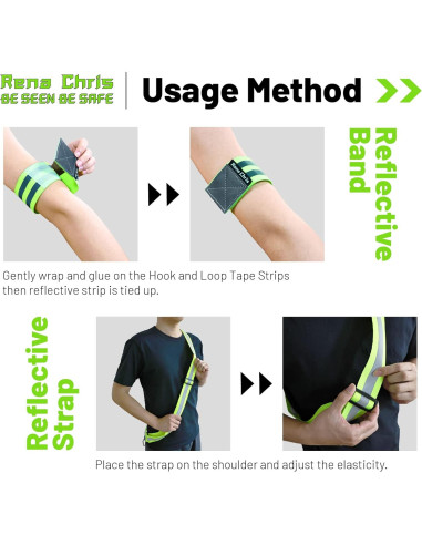 Equipo de Correr Reflectante Rena Chris - 3 Piezas Ajustables