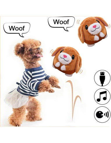 Juguete de Peluche Interactivo OTXKXBLP para Perros 14cm