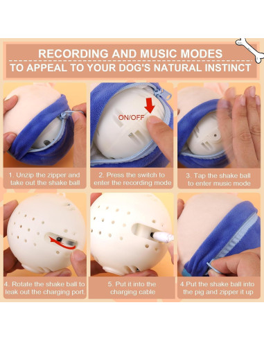 Juguete de Peluche Interactivo OTXKXBLP para Perros 14cm