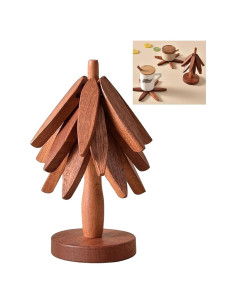 Trivetes de Madera en Forma de Árbol Heaocv - Aislantes Térmicos