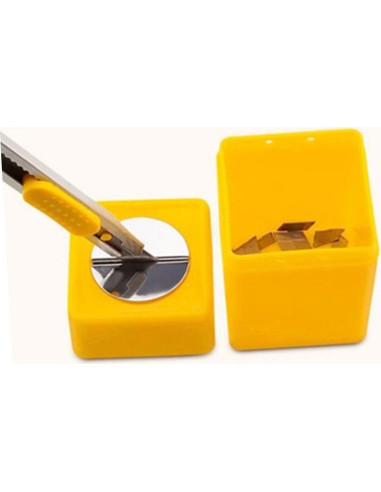 Contenedor de Desecho para Cuchillas WOFASHPURET Amarillo 4 Pcs