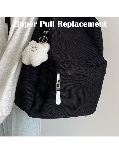 10 Piezas Tiradores de Cremallera de Cuero CYUXING Multicolor