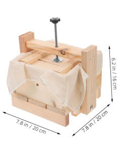 Molde de Tofu Luxshiny 20x20 cm Prensa Cuajada de Frijol 2