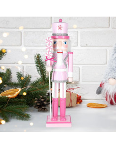 Cascanueces Navideño MicoSim 35.5 cm Decoración de Madera 2