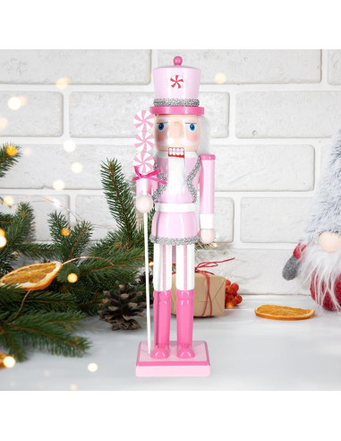 Cascanueces Navideño MicoSim 35.5 cm Decoración de Madera