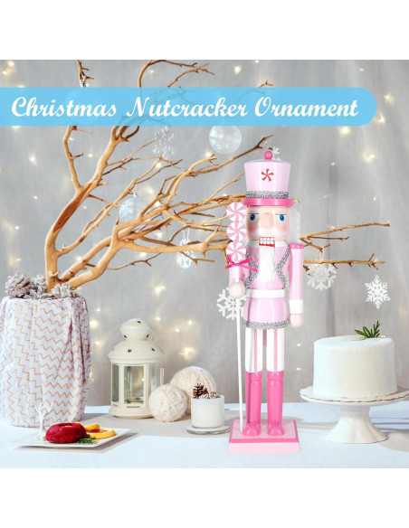 Cascanueces Navideño MicoSim 35.5 cm Decoración de Madera