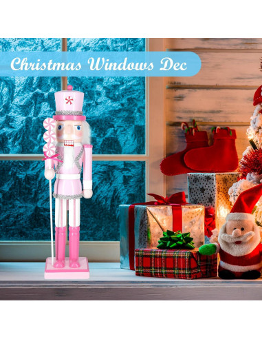 Cascanueces Navideño MicoSim 35.5 cm Decoración de Madera