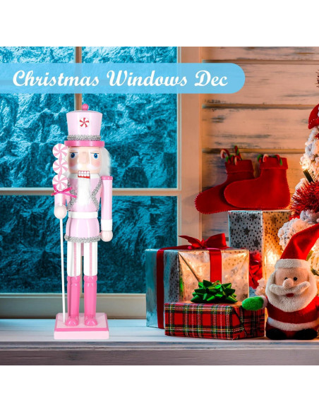 Cascanueces Navideño MicoSim 35.5 cm Decoración de Madera