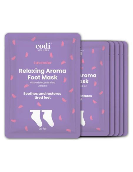 Mascarilla Hidratante para Pies Codi Nueva York 6 Pares Lavanda