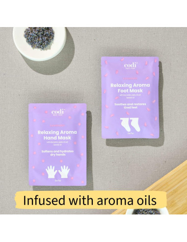 Mascarilla Hidratante para Pies Codi Nueva York 6 Pares Lavanda