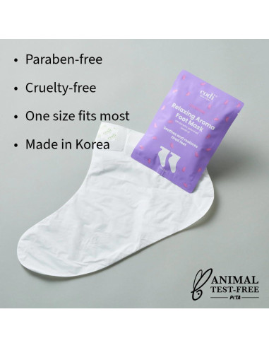 Mascarilla Hidratante para Pies Codi Nueva York 6 Pares Lavanda