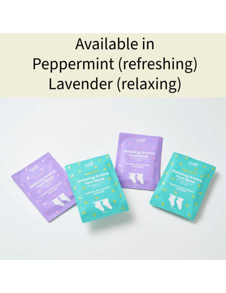 Mascarilla Hidratante para Pies Codi Nueva York 6 Pares Lavanda