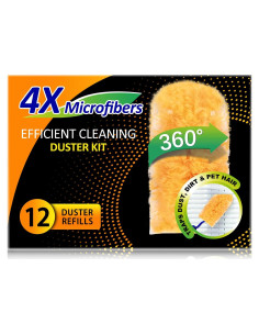 Recargas de Duster LANARP 12 Piezas + Mango Extensible 360