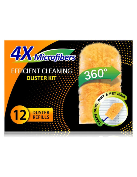 Recargas de Duster LANARP 12 Piezas + Mango Extensible 360