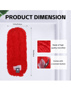 Recargas Plumero Microfibra Sgizoku 2 Piezas Lavables 226g 2