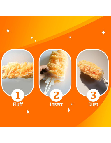 Recargas de Duster LANARP 12 Piezas + Mango Extensible 360