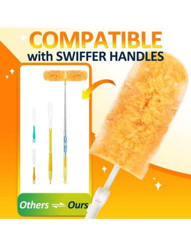 Recargas de Duster LANARP 12 Piezas + Mango Extensible 360