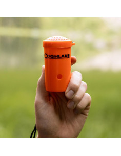 Trompeta de Supervivencia Coghlan 120dB Naranja Compacta 2