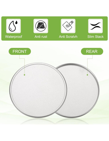 Tapa de lente de metal PATIKIL 39mm x 1mm plata