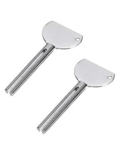 Juego de 2 Llaves de Acero Inoxidable para Exprimir Tubos