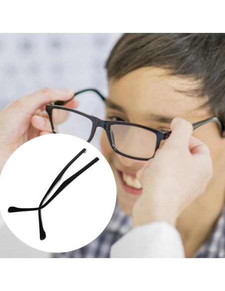 Templos de Reemplazo de Metal para Gafas STOBOK - Negro