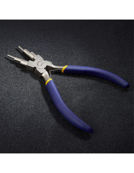 BENECREAT Juego de Herramientas para Joyería - 2 Mandriles y Alicate 6 en 1