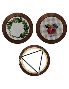 Juego de 3 Marcos de Bordado Redondos JoyHuaTrade 15.2 cm