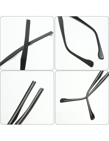 Templos de Reemplazo de Metal para Gafas STOBOK - Negro