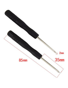 Fixinus Juego de 10 Destornilladores 2.0mm para Electrónica 2