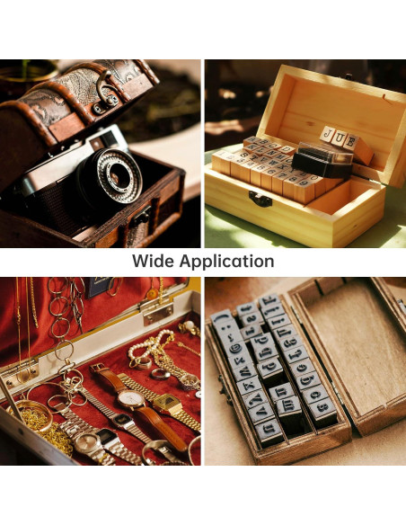 Kit de Bisagras y Cerraduras Vintage HOJLKLD - 4 Cerraduras y 8 Bisagras de Bronce Antiguo